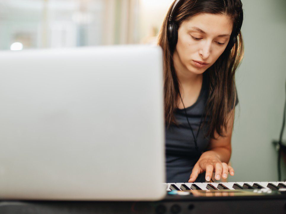 Skills That It’s Never Too Late to learn 1 learning music piano headphones home woman instrument laptop musical playing piano t20 nLVWvg