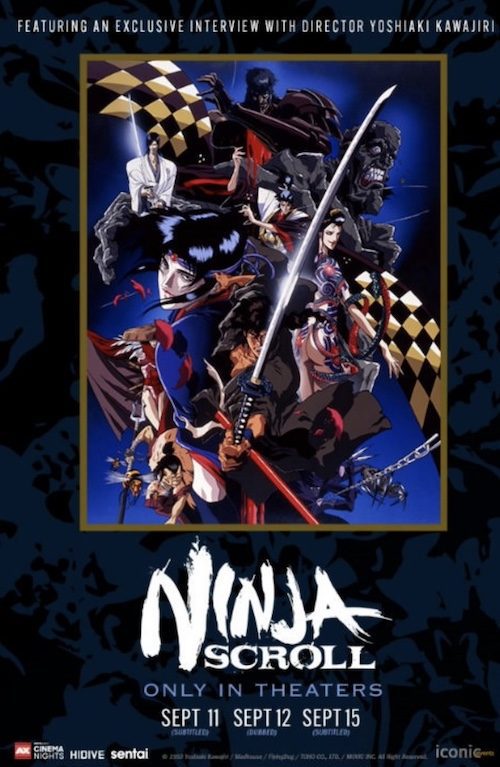ADVANCE TICKETS ON SALE NOW FOR NINJA SCROLL 30TH ANNIVERSARY THEATRICAL RELEASE 1 ninja scroll