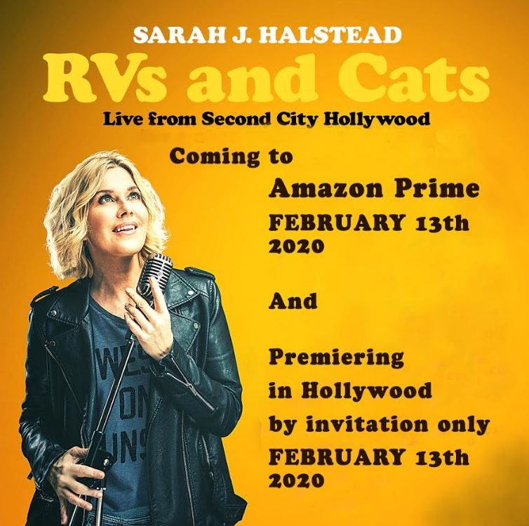 Interview with comedian and actress Sarah J. Halstead 2 rvs and cats